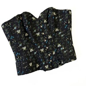 Corset Story Black Ditsy Floral Waist Shaping Reduction Women’s 32”